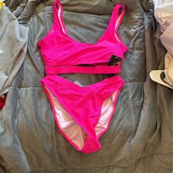 Hot Pink Size Small Bathing Suit