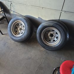 5 X 5 Pair Of Wheels  5x127 Wheels