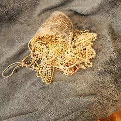 Bag Of Pearls For Beading Or Crafting