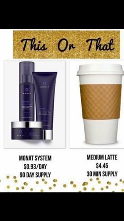Monat hair growth/anti aging shampoo/cond