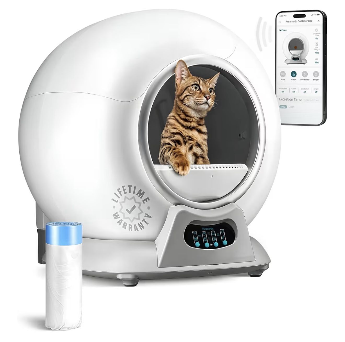 Petcove Purrtek Smart Self-Cleaning Litter Box