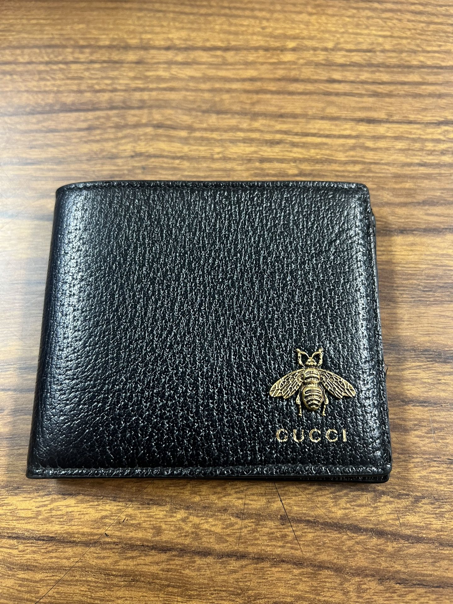 Gucci Butterfly / Animalier Leather Wallet