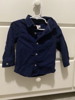 Cat&Jack Navy Blue Baby Boy Button Up