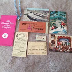 1965 trip to Disney Land memorabillia