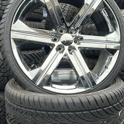 WHEELS 26” BRAND NEW CHEVY 6x5.5