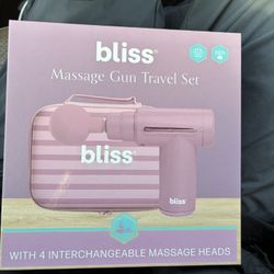 BLISS Massage Gun Travel Set BRAND NEW