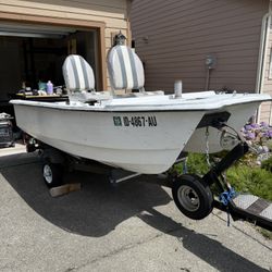 10 ft Livingston boat with trailer