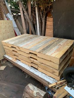 Full HT pallets for sale nice strong pallets 4 pcs