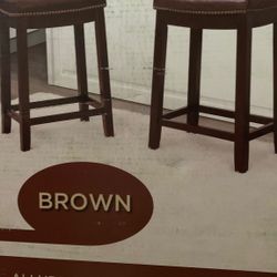 New in box  Linon Allure Counter Stool 2-Piece Set