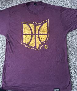 Purple and yellow Ohio State University basketball tee #Buckeyes #Basketball SIZE LARGE