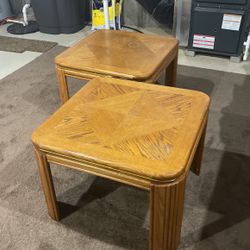 Pair Of 2 Matching End Tables 28” X 28” X 20” (LxWxH)