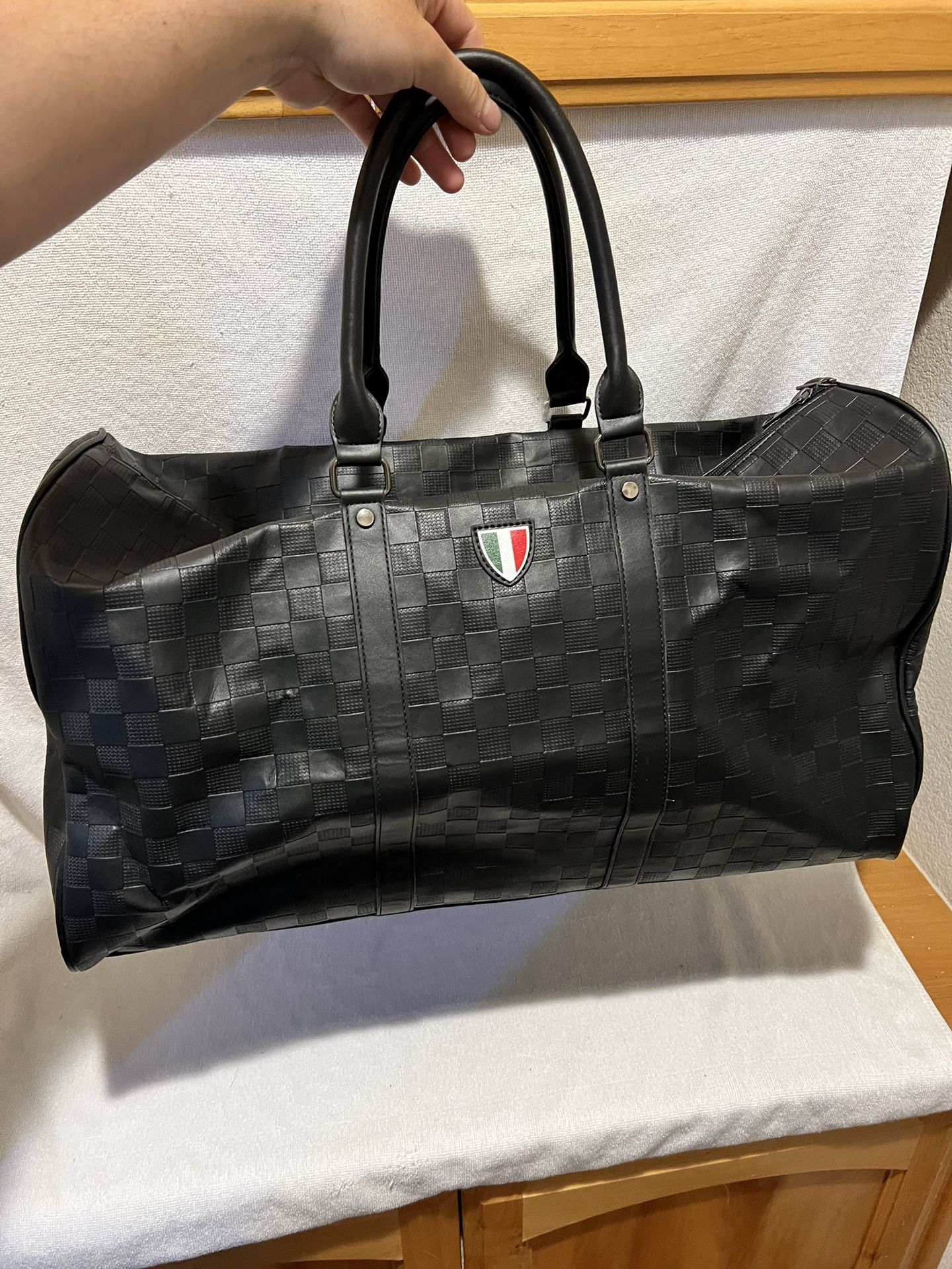 PRICE NEGOTIABLE *NEW* Faux Leather Duffle Bag