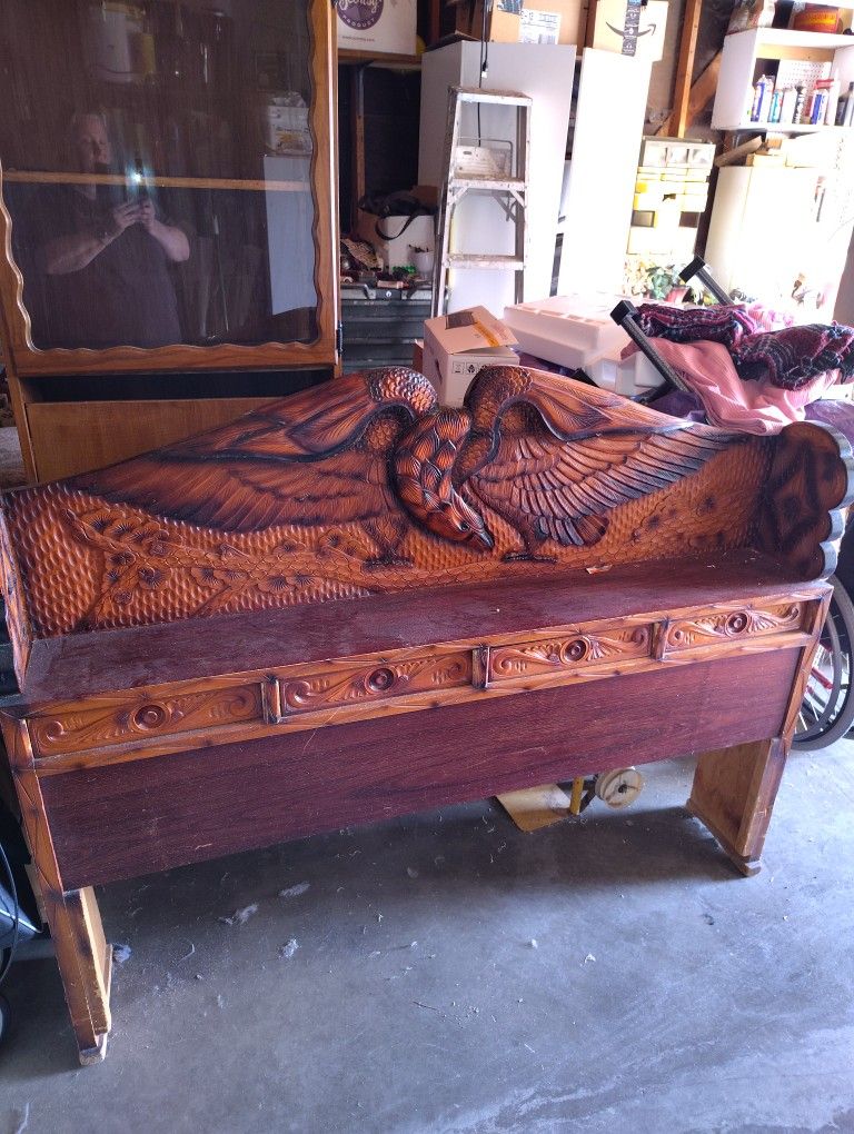 Hand Crafted Eagle Headboard,All Products : American Fashion Style Bags On Sale