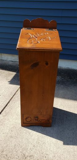 Vintage Wood Potato Storage Bin - Primitive Decor