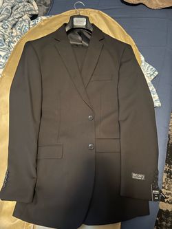 Brand new black suit set pants and jacket size 44R