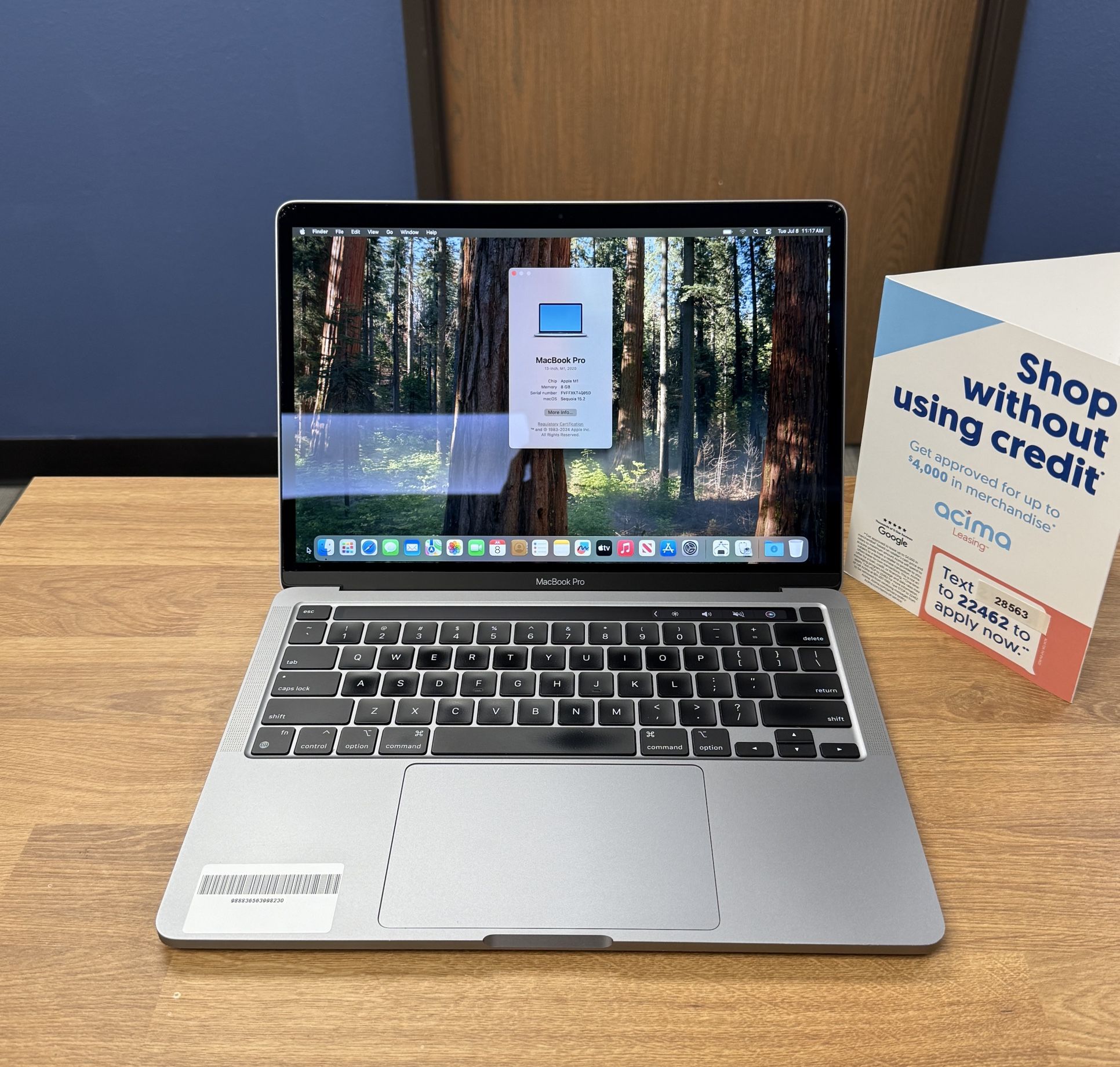 13 inch MacBook Pro M1 8 Core*256GB SSD*8GB RAM