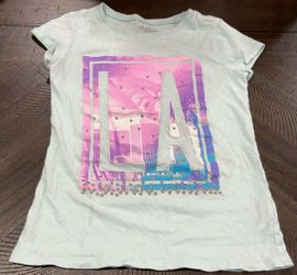Girls The Children's Place "LA" Rhinestone Graphic Tee - Size Medium (7/8)
