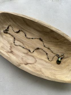 Karma Mala Beaded Necklace with Labradorite Pendant