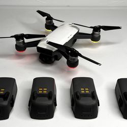 DJI Spark Drone With Extra Batteries And Charging Carrying Case 