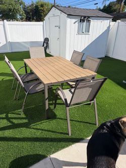 Outdoor dining table