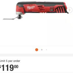 M12 12V Lithium-Ion Cordless Oscillating Multi-Tool Milwaukee 