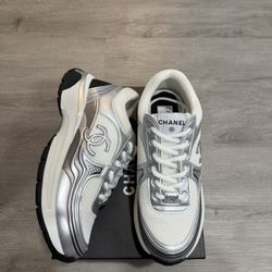 Silver Chanel Runners 