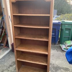 Bookcase, Oak, Classy Piece, 5 Adjustable Shelves, Delivery