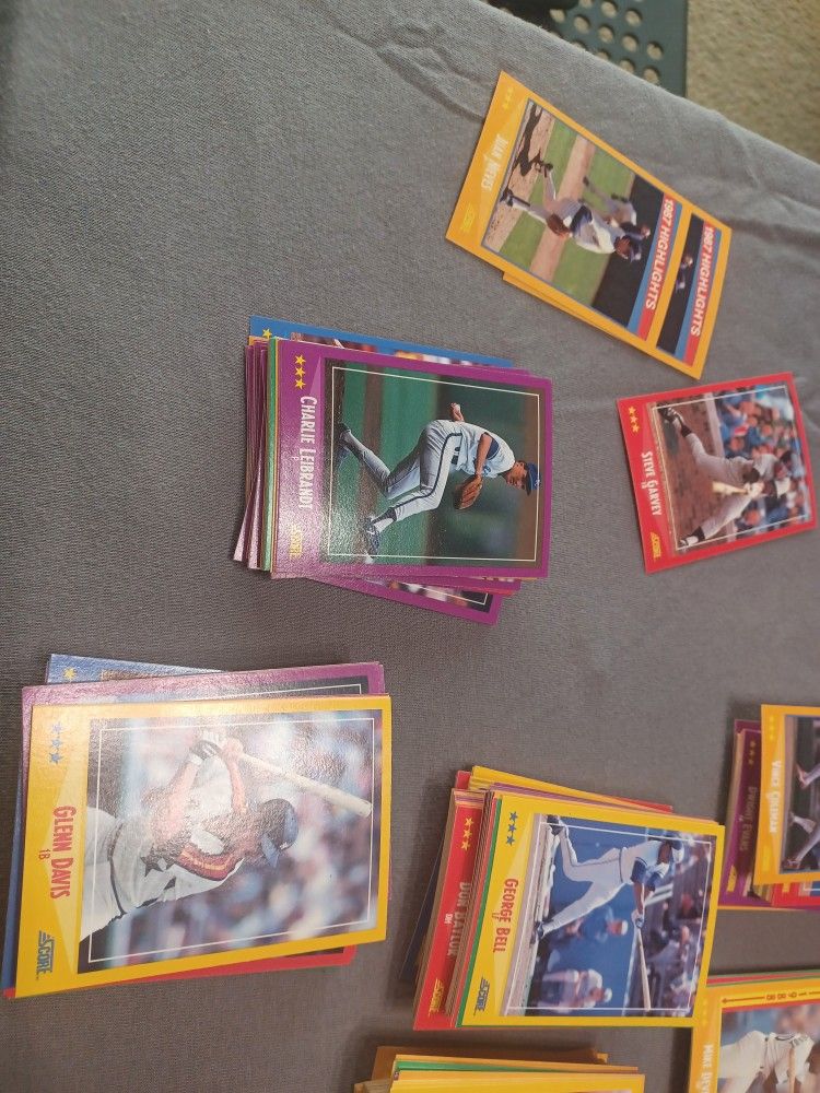 1988 And 87 Baseball Cards