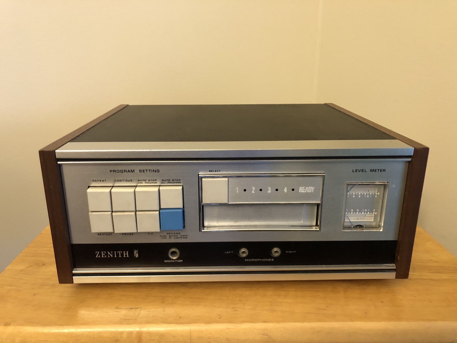 Vintage Zenith Stereo 8 Track Player