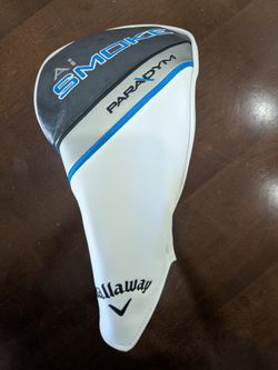 NEW Callaway Paradym Ai Smoke Driver Headcover (White/Blue)