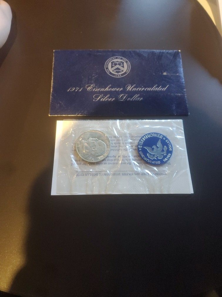 1971 Eisenhower Uncirculated Silver Dollar 