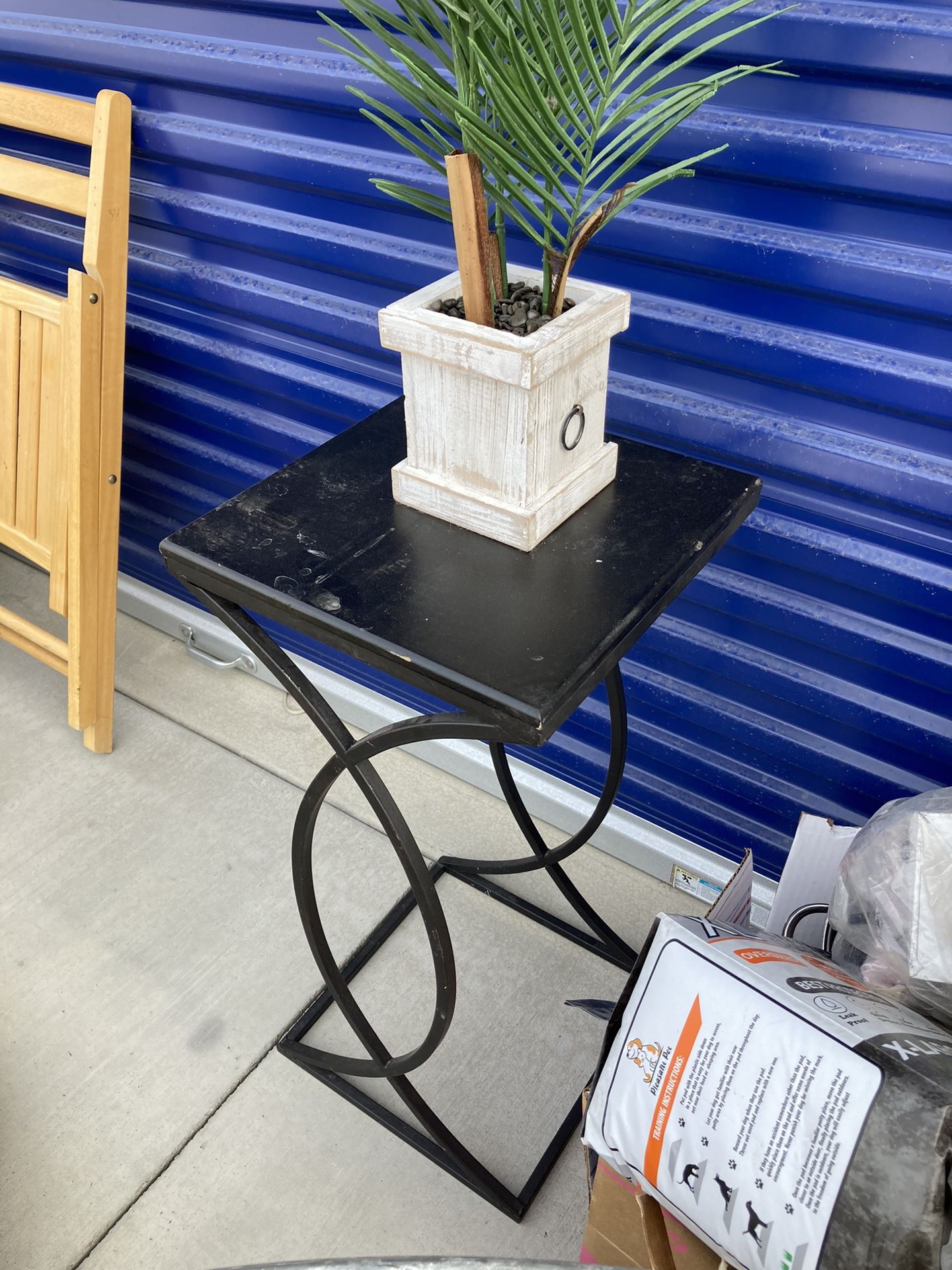 Pretty Black Plant Stand Small Table 
