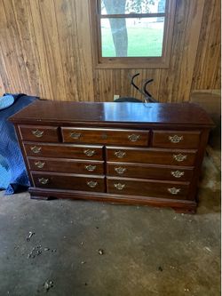 Dresser with mirror