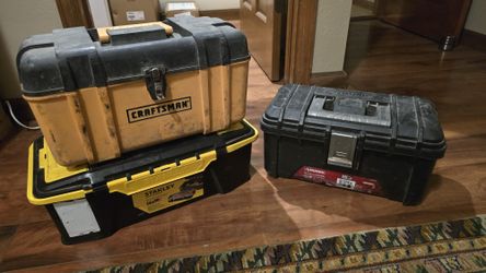 3 Storage Containers, Tool Storage.
