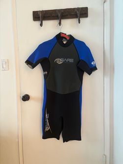 Bare Shorty Wetsuit Black and Blue: size medium