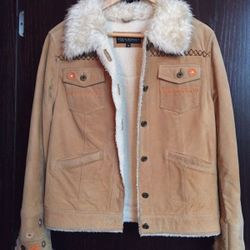 Woman's Steve Madden Suede coat Sz M