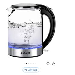 NEW Cosori Kettle Stainless Steel And Glass