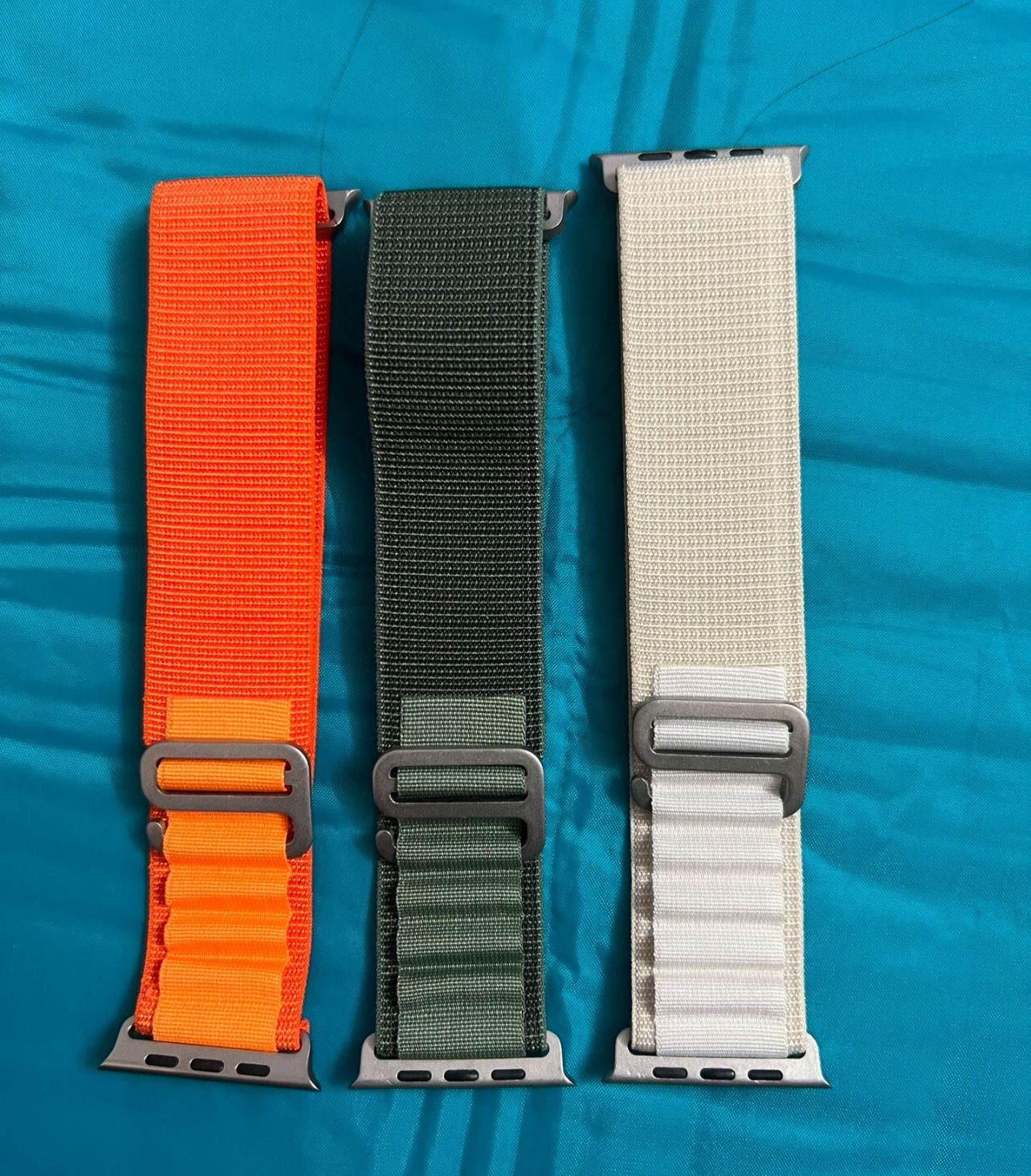 3 Pack Alpine Loop Nylon Band Compatible with Apple Watch Band 42mm 44mm 45mm 49mm Women Men