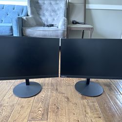 (Set Of 2) [Excellent Condition] Lenovo - ThinkVision P24h-10 23.8" WQHD LED LED Monitor