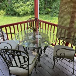 Rustic dining table.