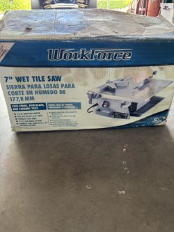Wet tile saw 7”