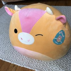 Pillow-Toy. Adjani the Sunset Cow Squishmallow Cute Plush Toy.