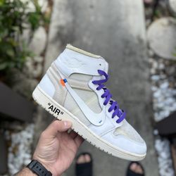 Euro Off White Nike Air Jordan 1 High Size 12