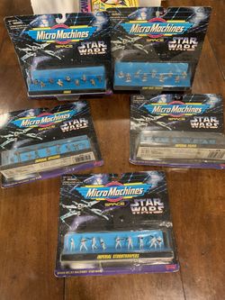 Vintage Collectible Star Wars Micro Machine Figurings 