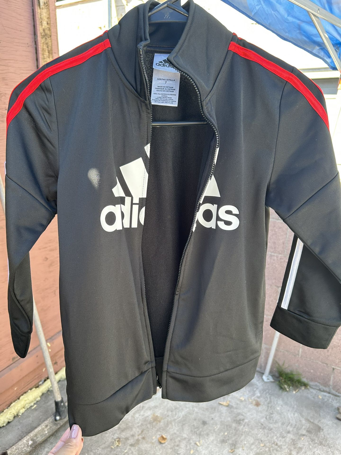 Free Size 7Y Adidas Zipper Sweater