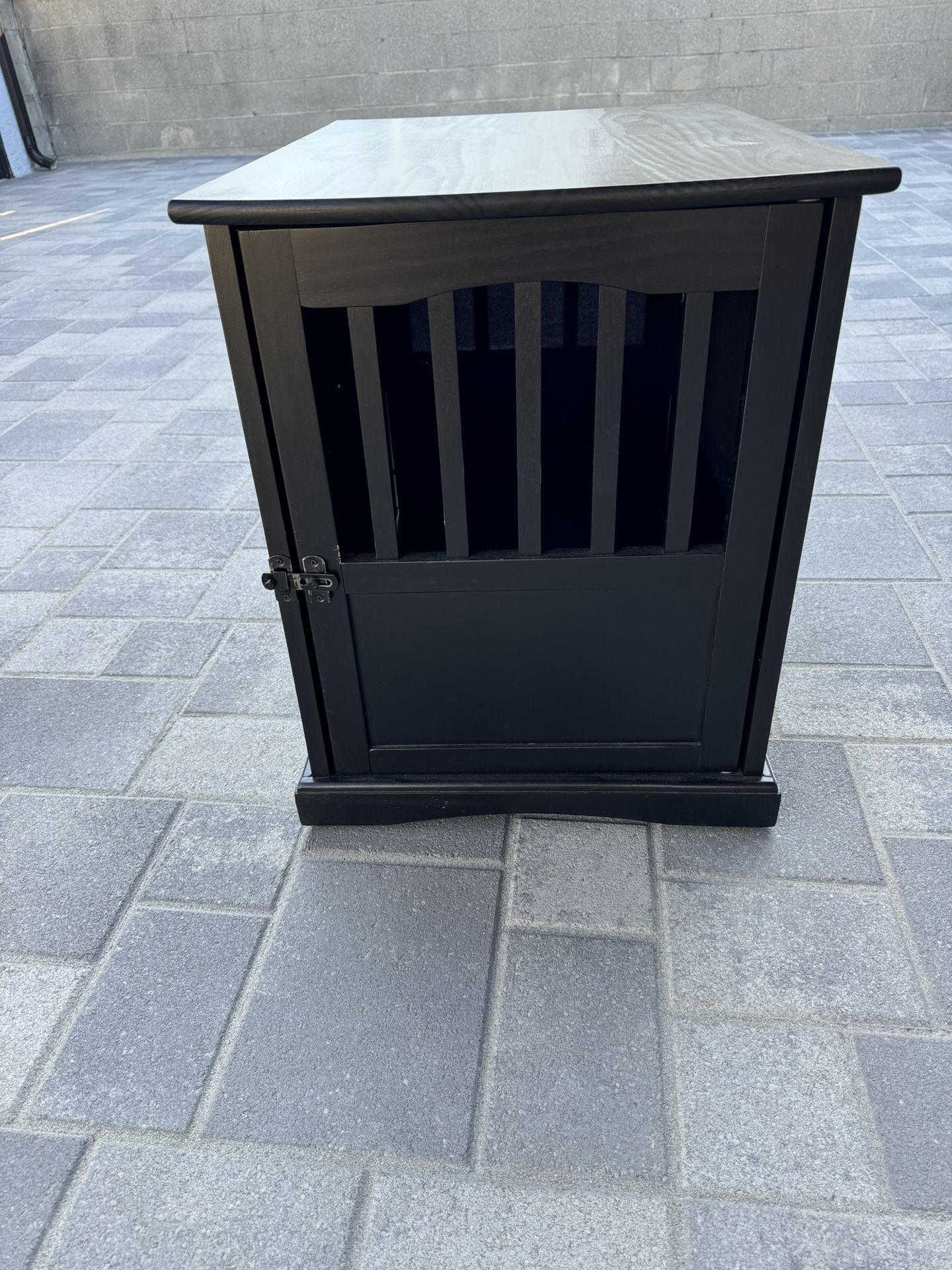 Black Side Table End Table Wooden Dog crate