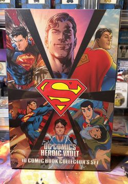 DC Comics Heroic Vault Superman Collector’s Set – 10 Comics – 1st Issues – Brand New & Sealed