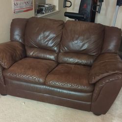 Natuzzi Leather Love Seat. FREE