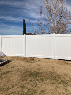 Vinyl fence
