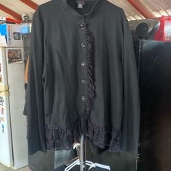 Torrid button Up Lacy Sweater